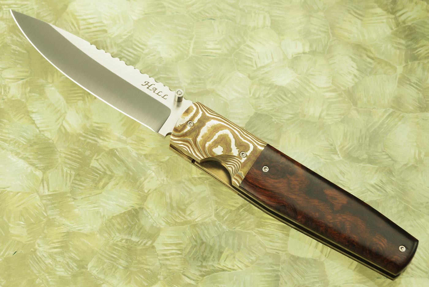 Model 3 Folder with Mokume and Ironwood