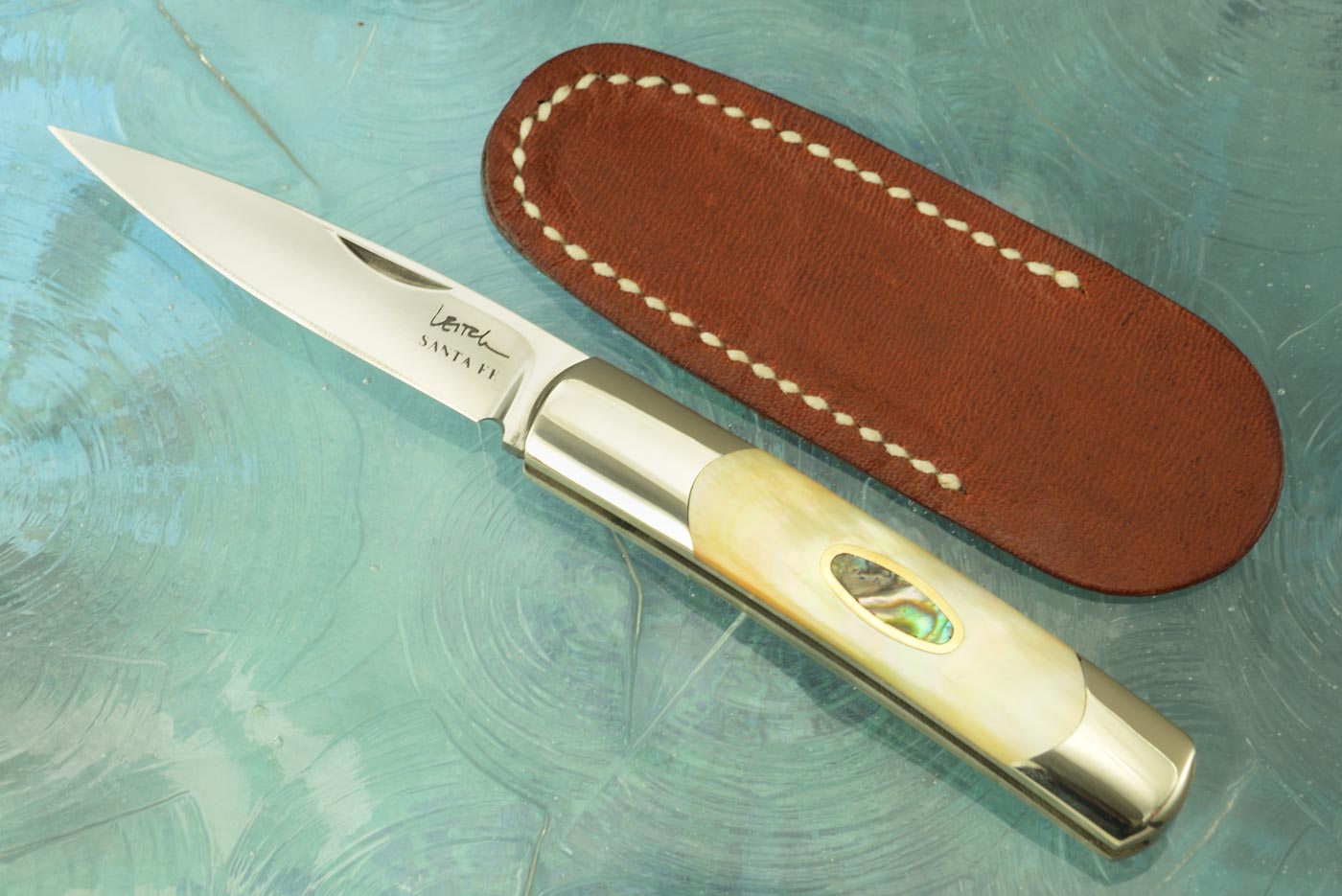 Acero Slipjoint with Goldlip Mother of Pearl and Abalone