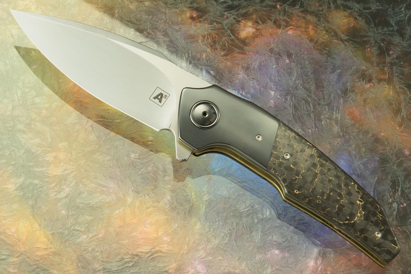 A6 Middi Classic with Gold Snakeskin Carbon Fiber and Zirconium (Ceramic IKBS) - M390