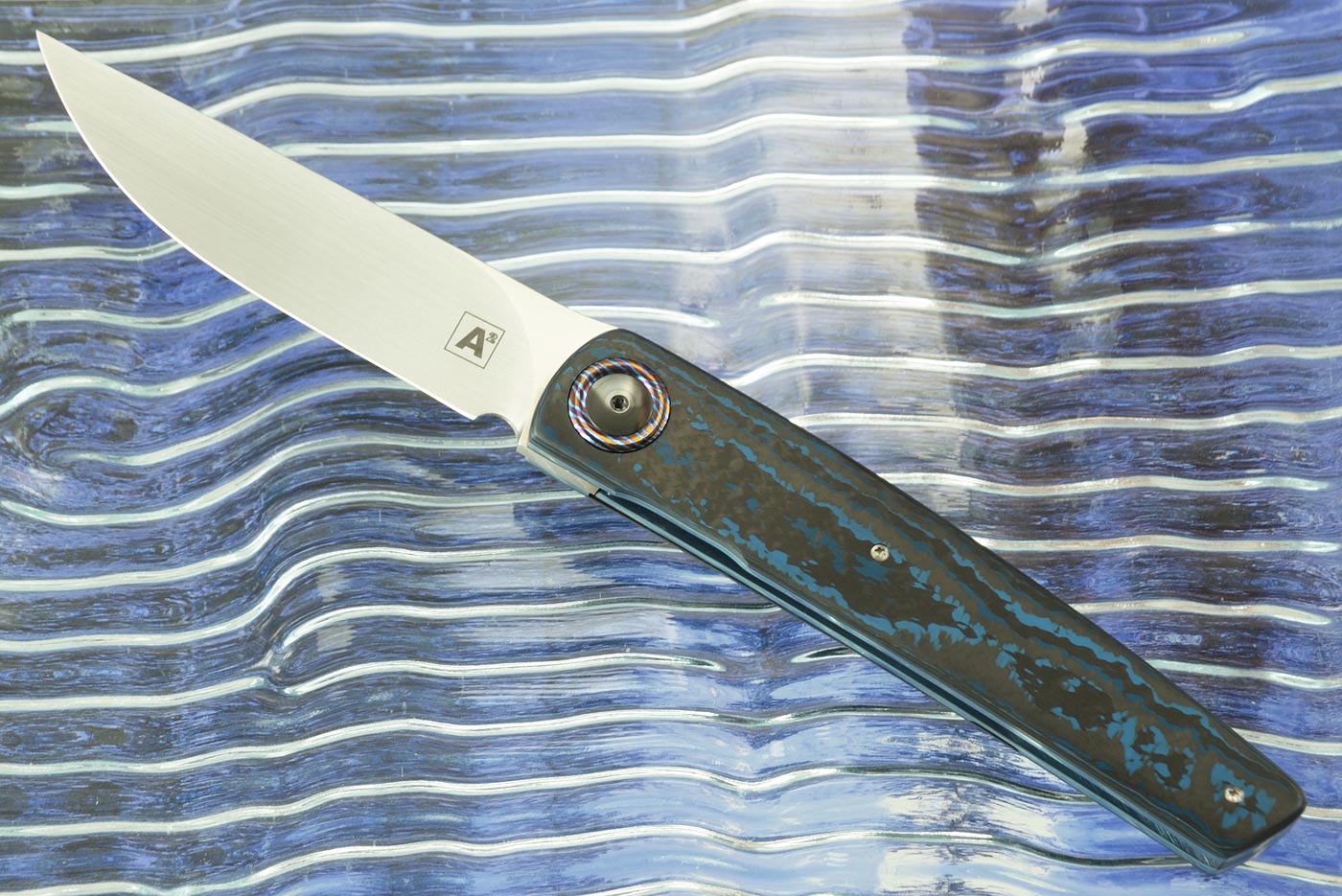 A10 Thiers Front Flipper with Arctic Storm FatCarbon (Ceramic IKBS) - M390