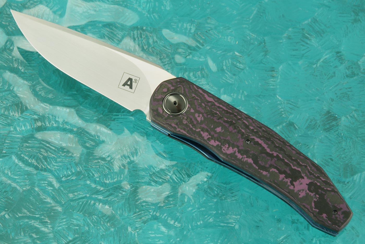 A9 Front Flipper with Nitrobe 77 and Purple Haze FatCarbon (Dual Row Ceramic IKBS)