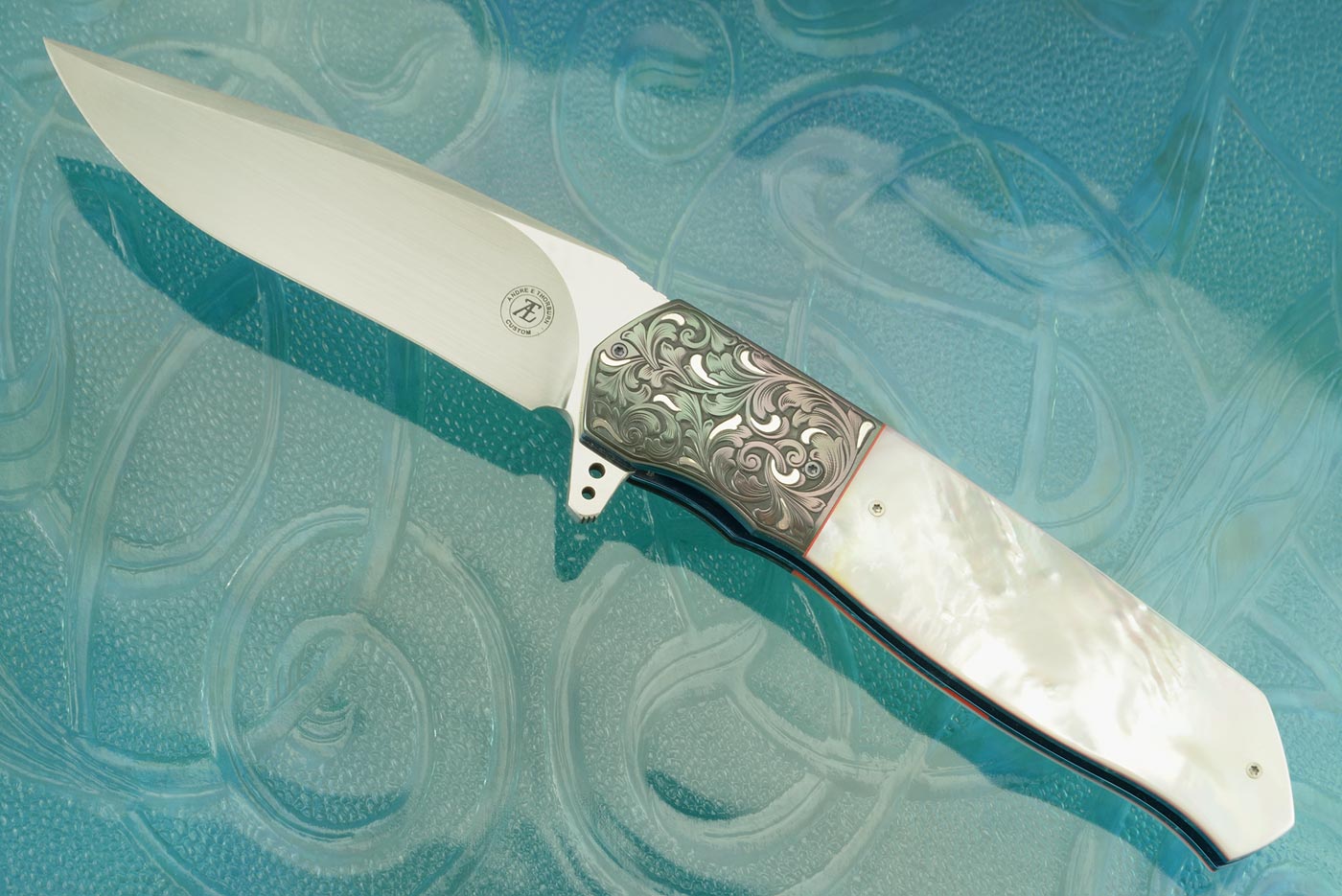 L36M Flipper with Mother of Pearl and Engraved Zirconium (Ceramic IKBS)
