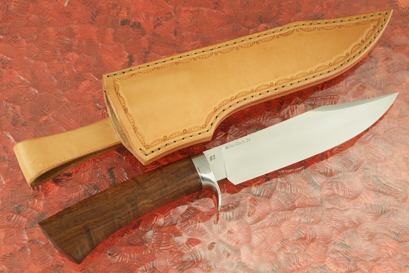 Southwest Style Bowie with Ringed Gidgee and Wrought Iron