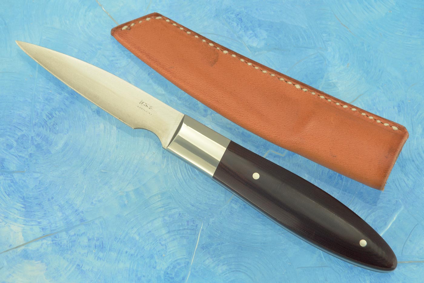 Paring Knife with Linen Micarta