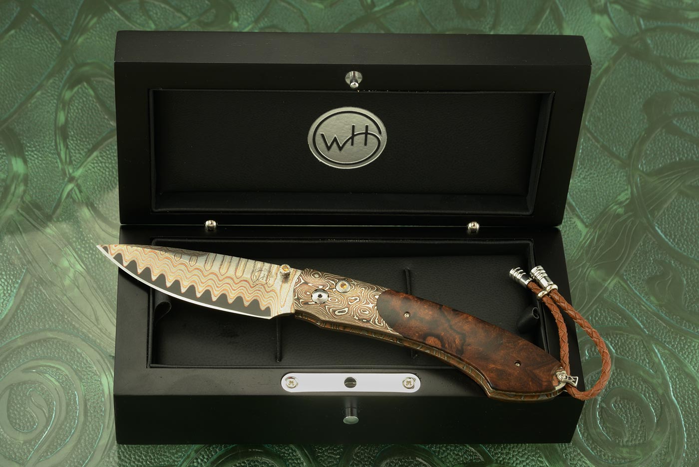 B12 - Anasazi - with Copper Wave San Mai Damascus, Ironwood, and Mokume