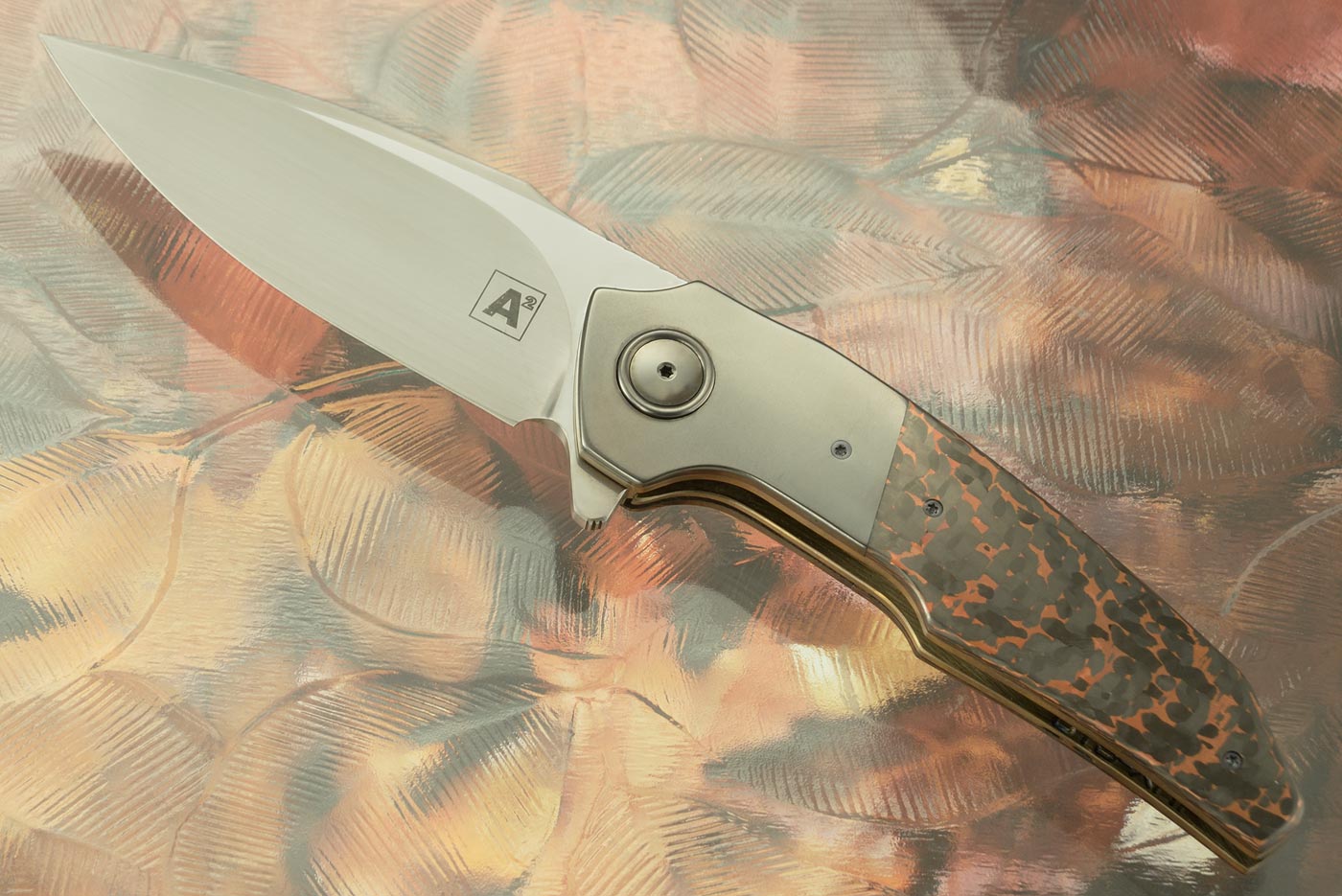 A6 Middi Classic Flipper with Copper Snakeskin Carbon Fiber and Zirconium (Ceramic IKBS) - CTS-XHP