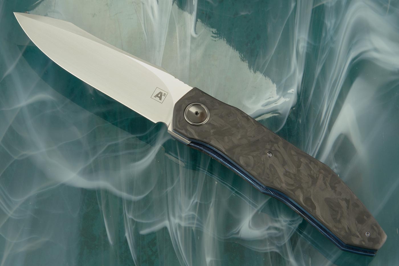 A11 Front Flipper with Marble Carbon Fiber (Ceramic IKBS) - M390
