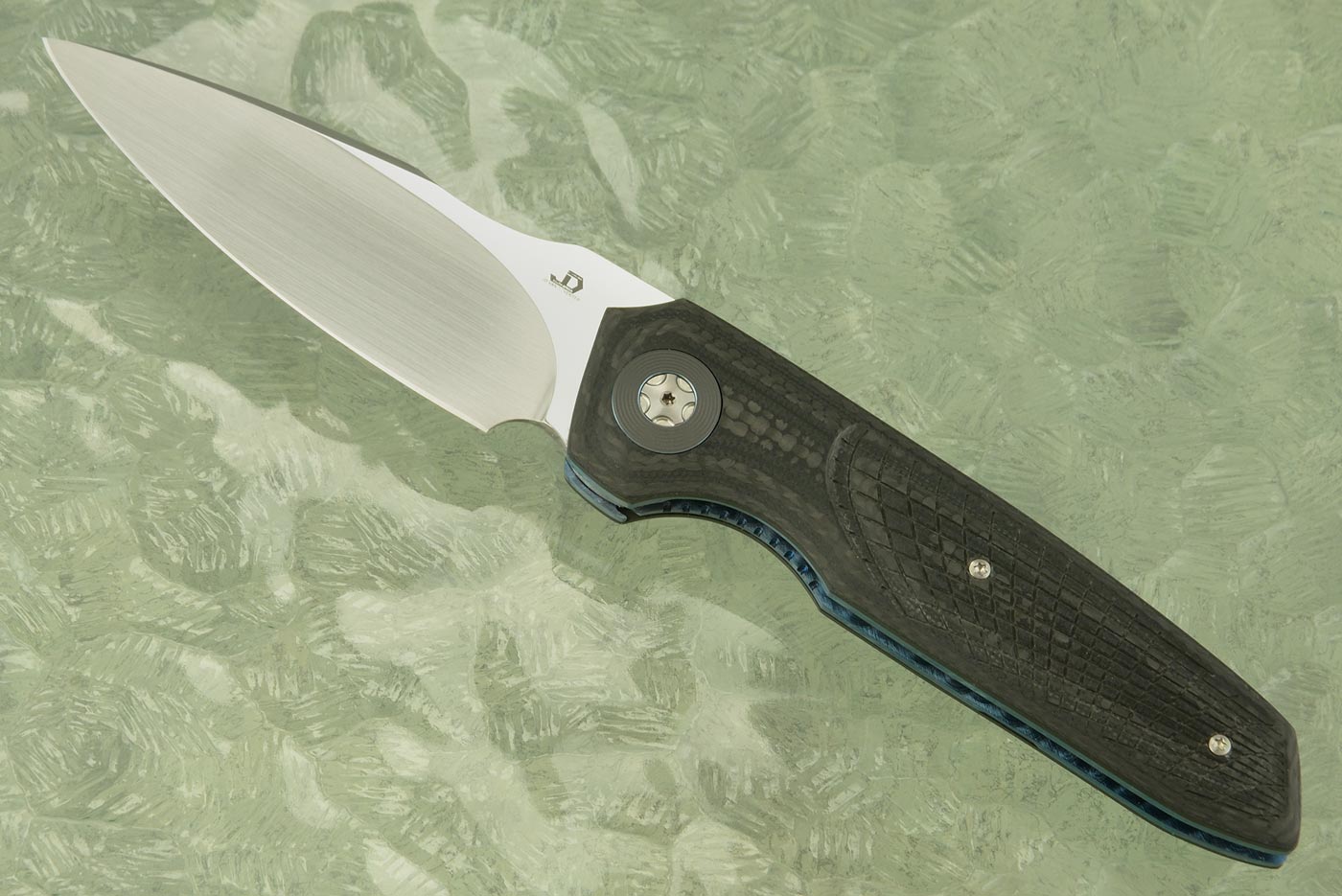 Silver Front Flipper with Fluted Carbon Fiber (IKBS) - 12C27