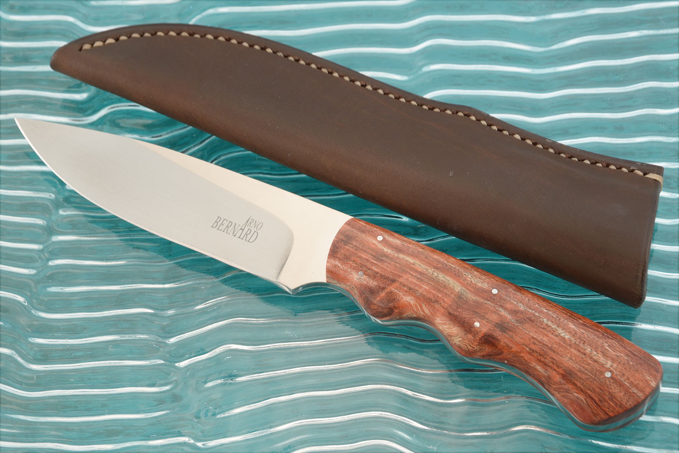 Drop Point Hunter with Red Maple