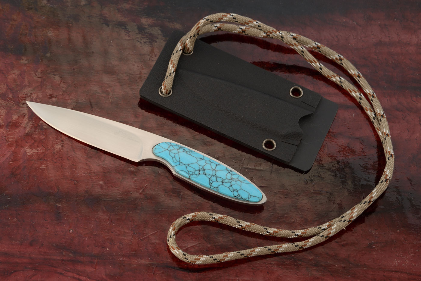 Neck Knife with Turquoise