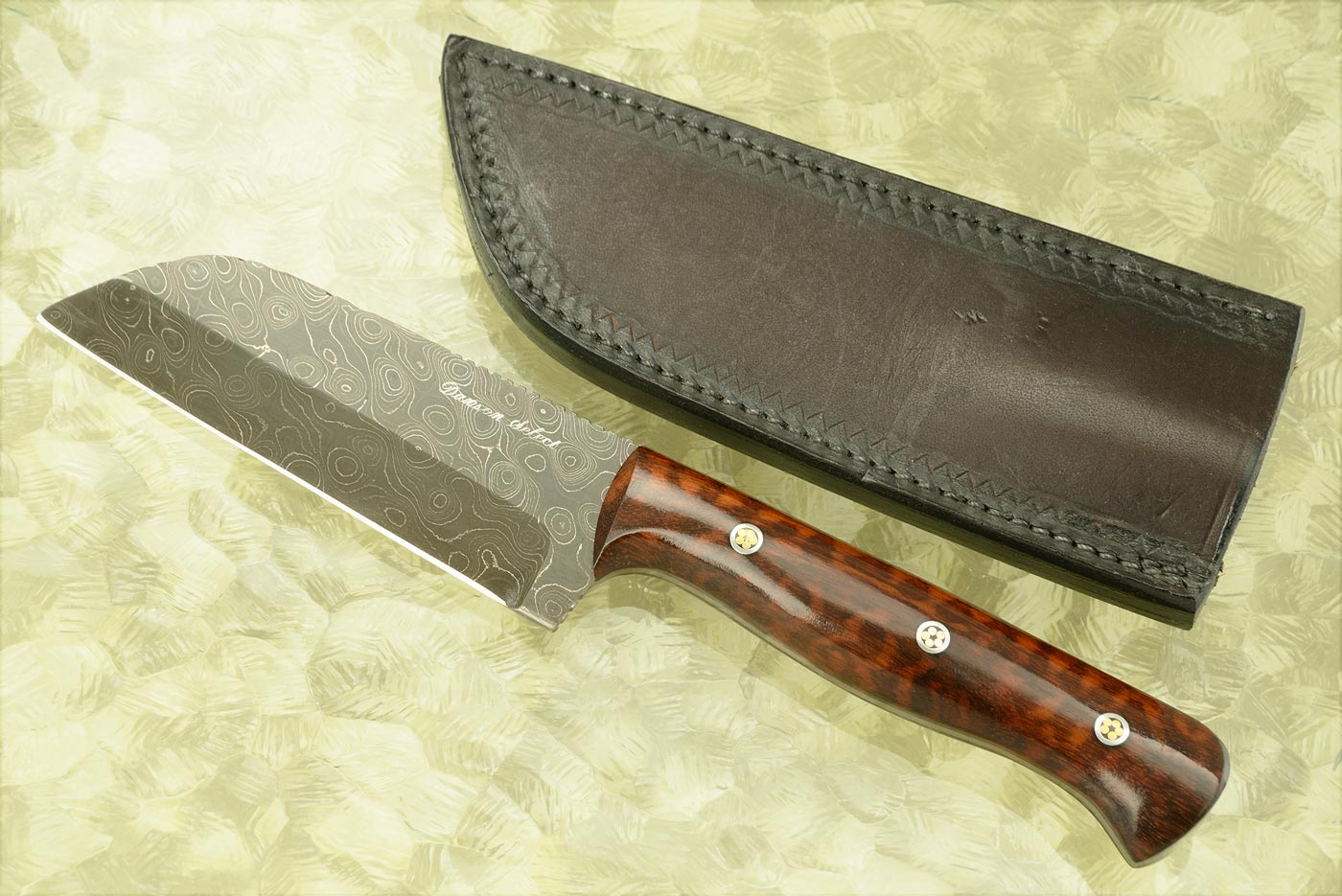 Damascus Wharncliffe with Snakewood