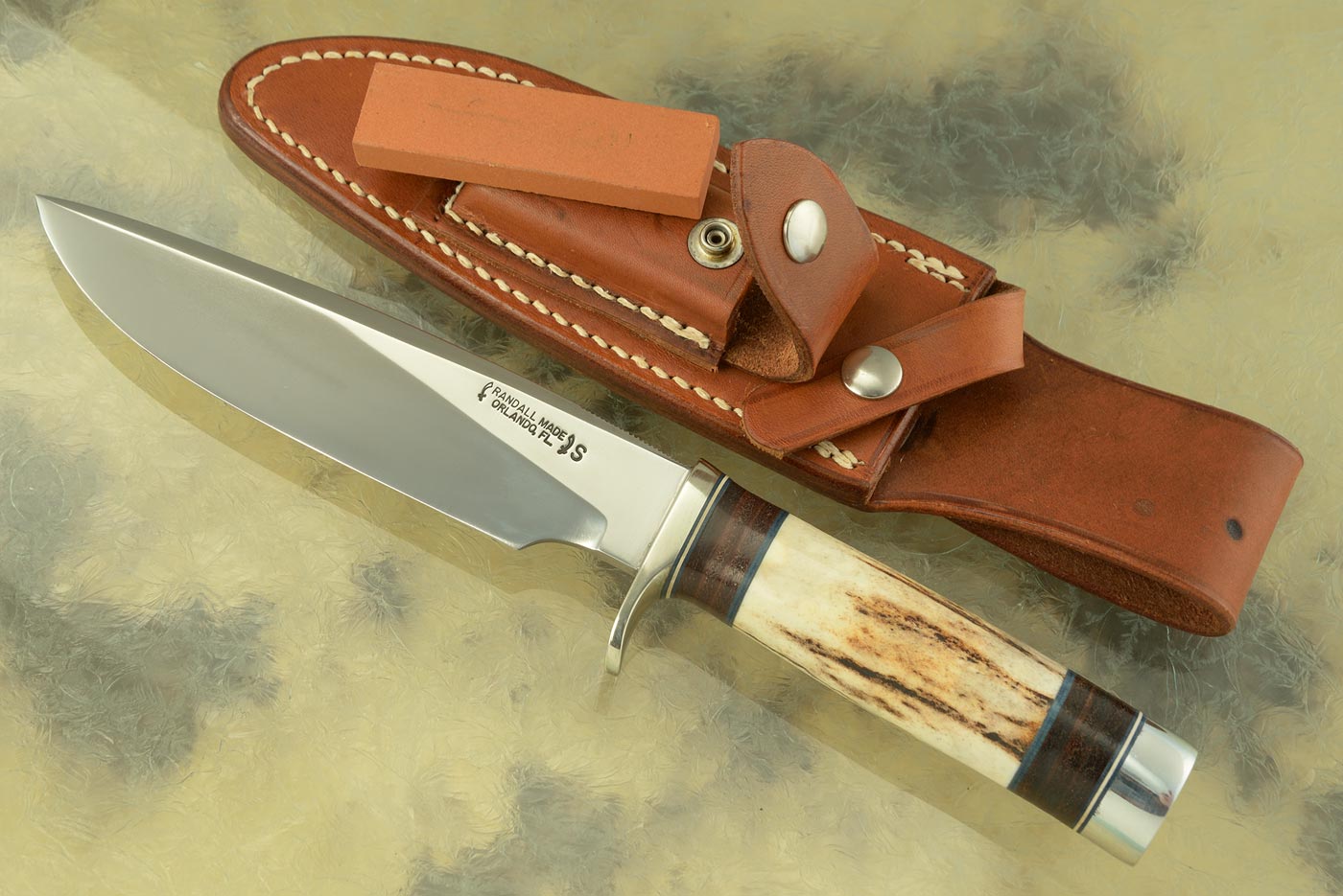 Model 25 - Trapper with Stag and Stacked Leather