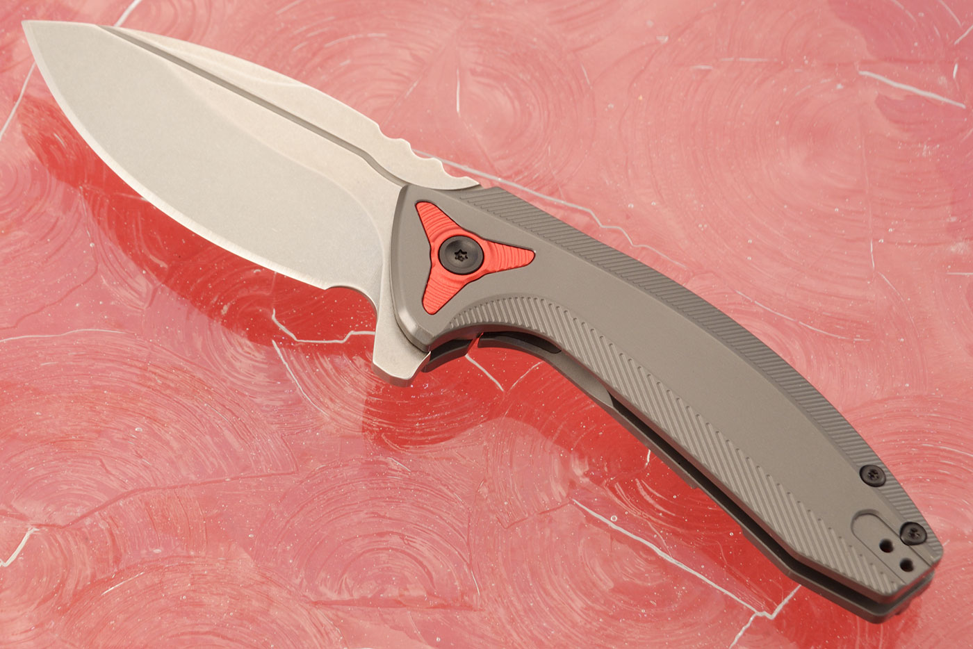 BRS E-Volve Apache Frame Lock Flipper Knife Gray Ti (2.78