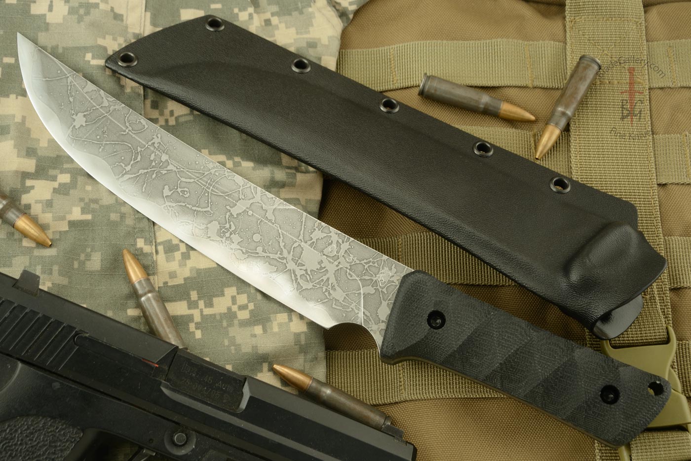 Okehazama Tanto with Black Canvas Micarta - OU-31