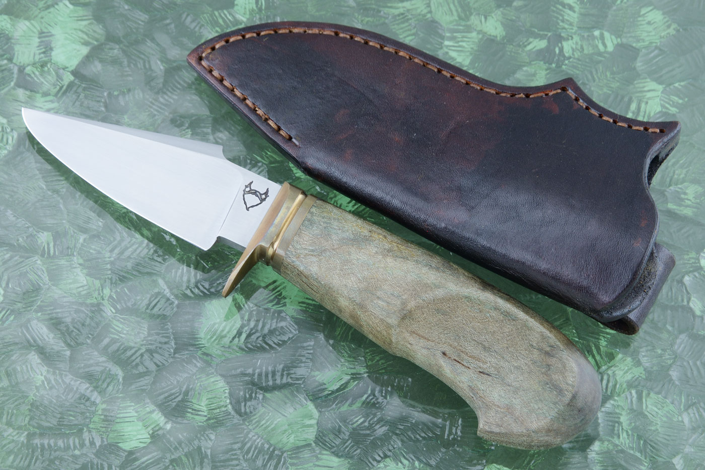 Harpoon Tip EDC with Green Maple