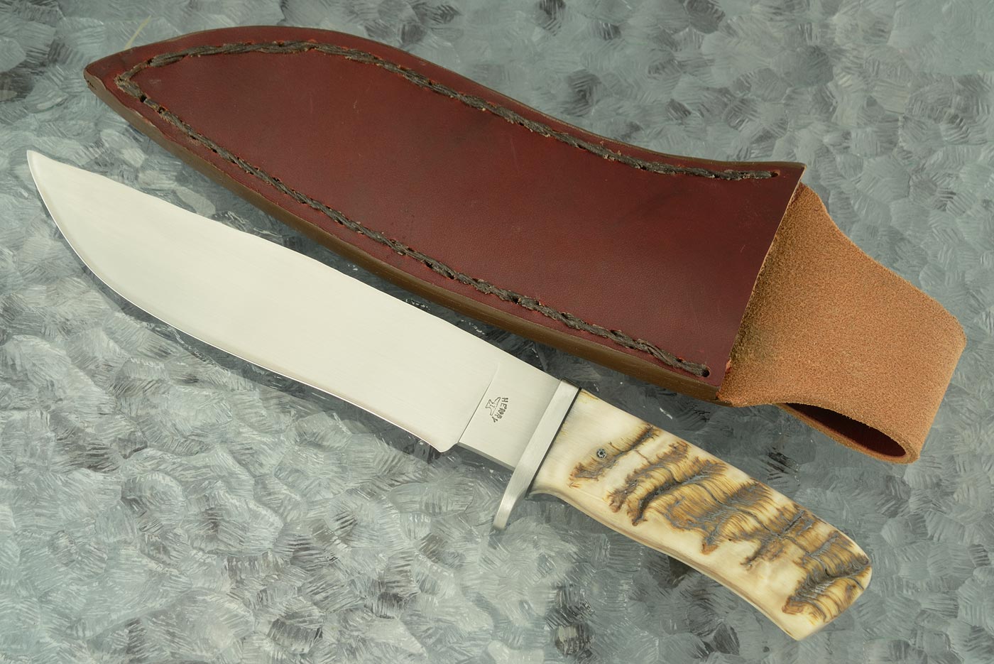 Camp Knife with Sheep Horn