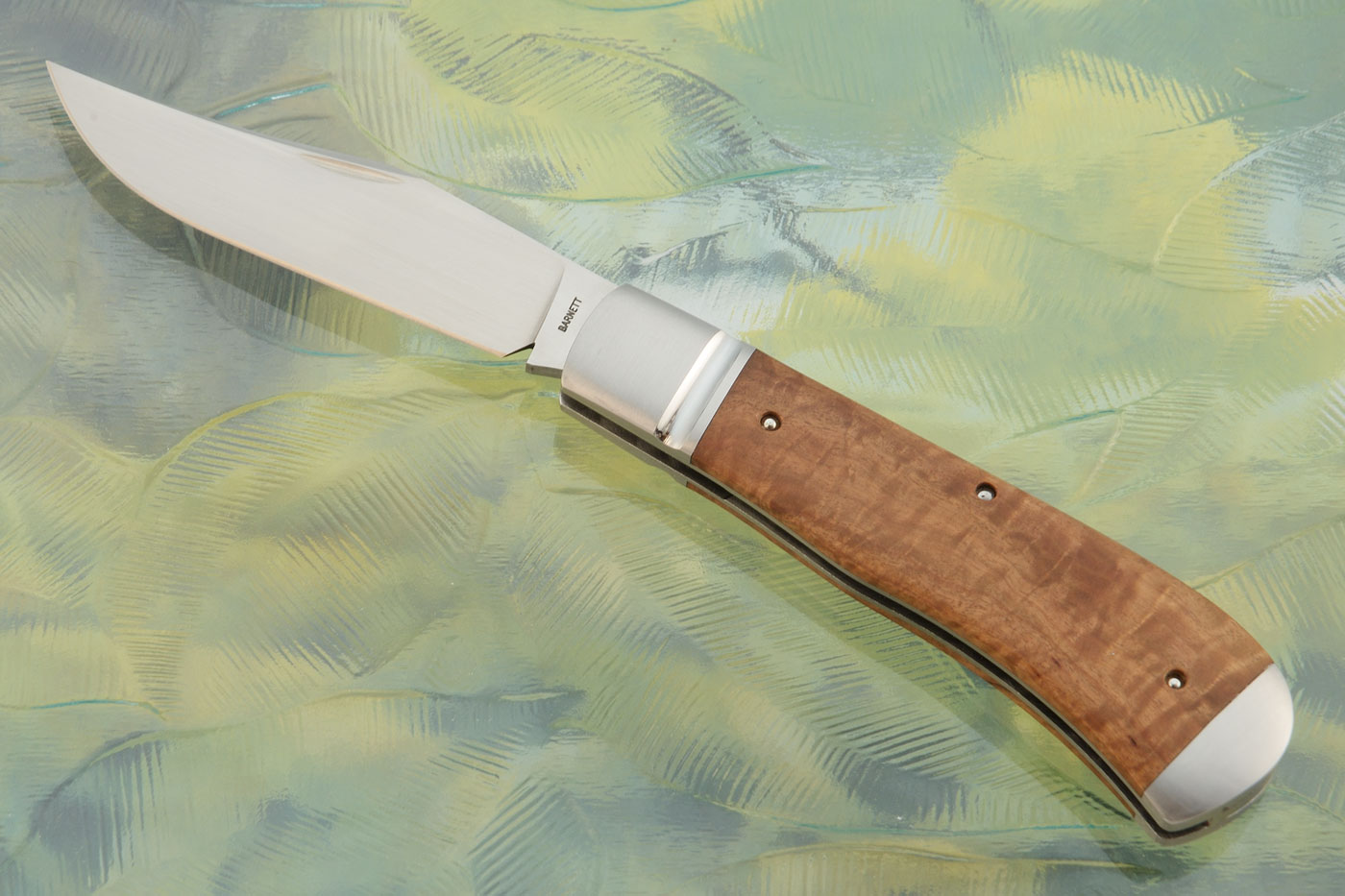 Slipjoint Trapper with Yellow Mallee Burl