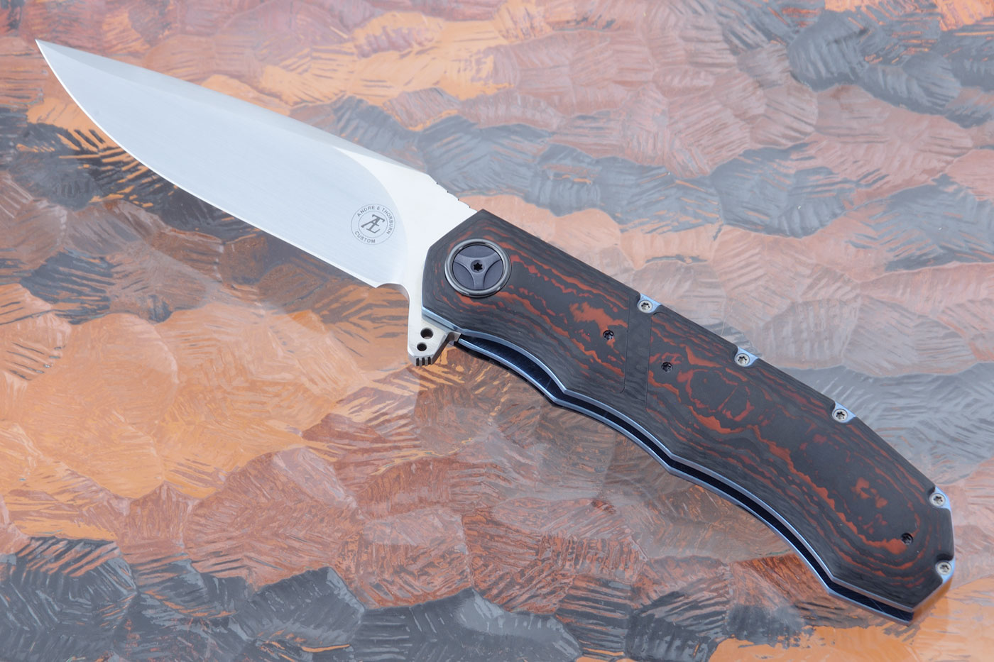 L51 Compact Flipper with Carbon Fiber and Lava Flow FatCarbon (Ceramic IKBS) - CTS-XHP