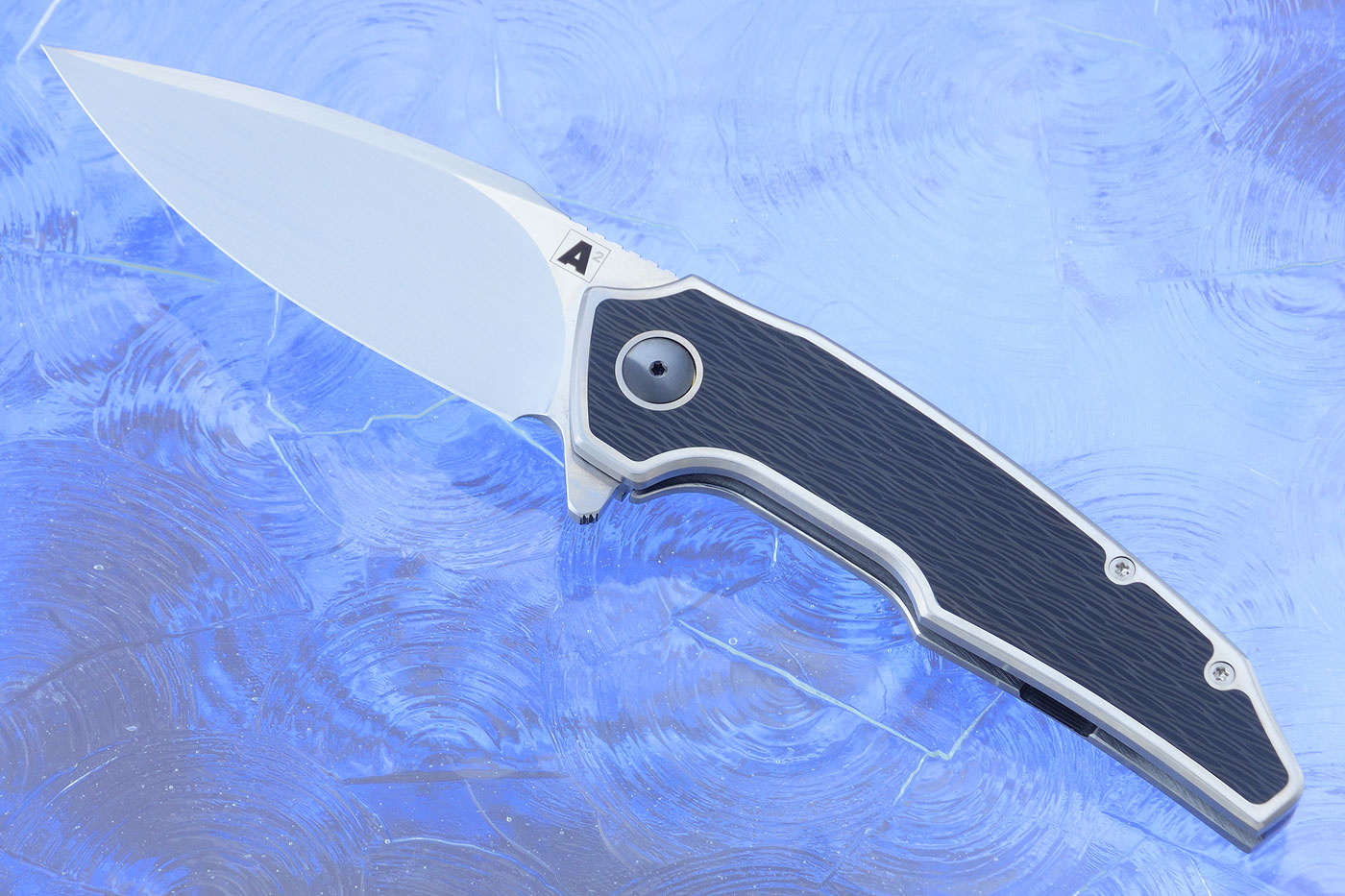A6 Middi Interframe Framelock Flipper with Blackwood Carbon Fiber (Ceramic IKBS) - M390