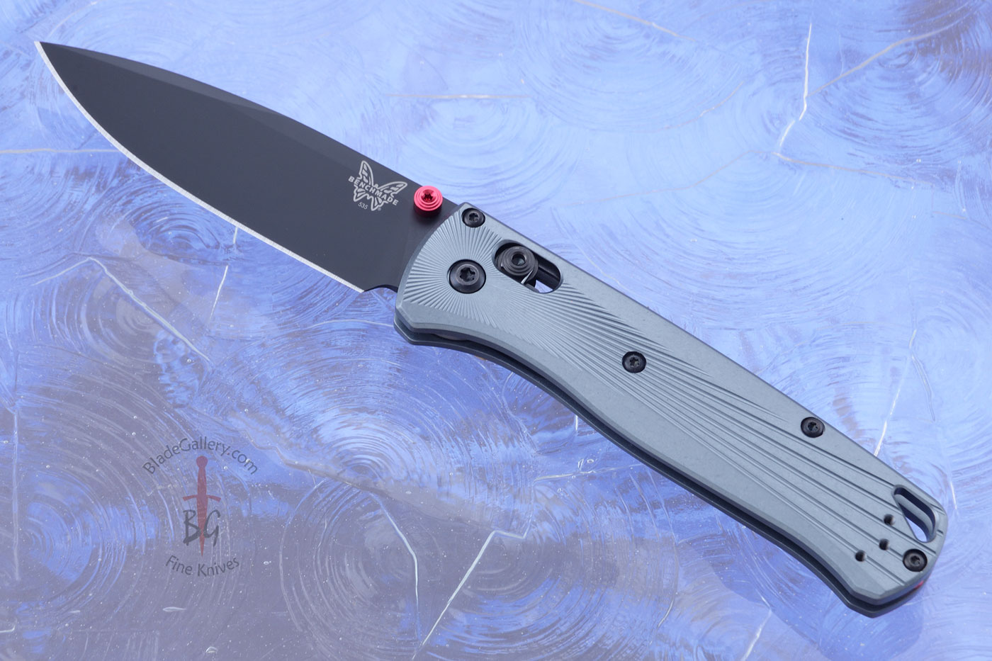Bugout (535BK-4) with Machined Aluminum Scales, DLC M390 (First Production Run)