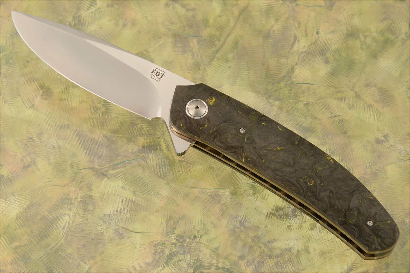 TF-3 Front Flipper with Yellow Dark Matter FatCarbon - RWL-34 (Ceramic IKBS)