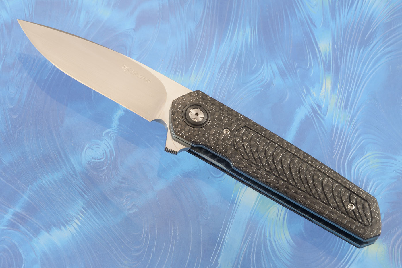Arrow Flipper with Silver Strike Carbon Fiber and Zirconium (IKBS)