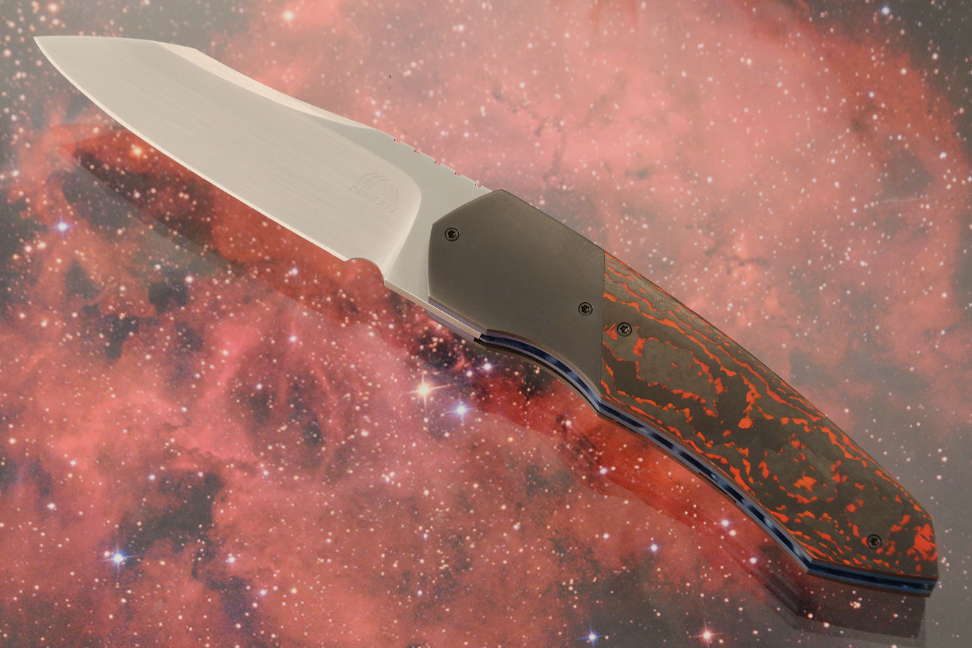 Simba Midi Front Flipper with Lava Flow FatCarbon and Zirconium (IKBS) - M390