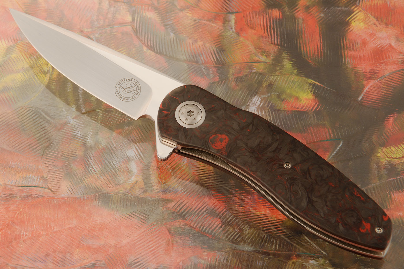 Flipper with Red Dark Matter FatCarbon (Ceramic IKBS) - Elmax