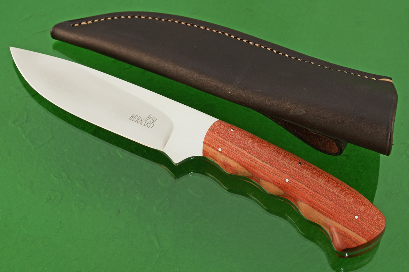 Drop Point Big Game Hunter with Snakeskin Sycamore