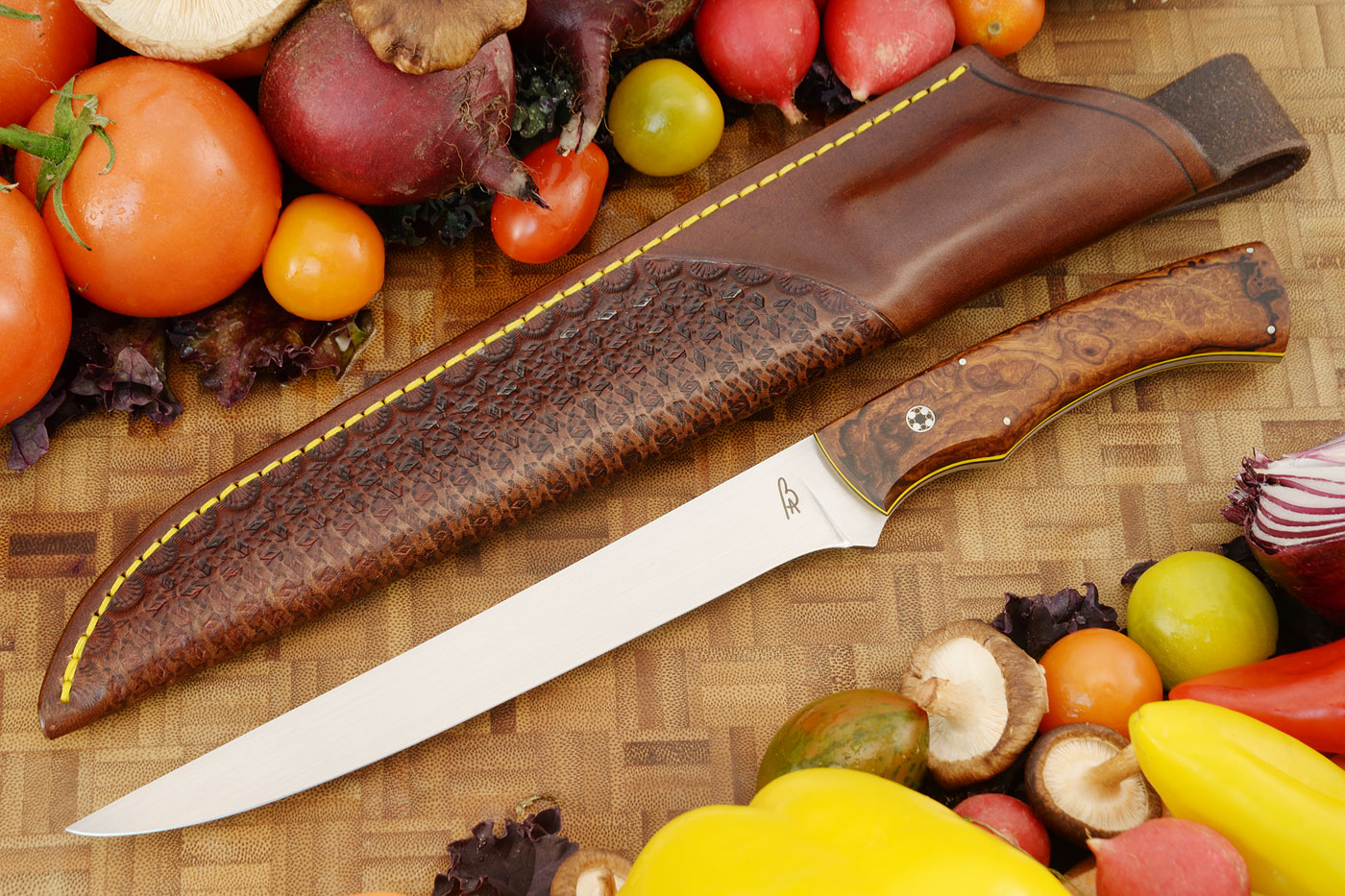 Fillet Knife (7-1/4 in) with Desert Ironwood