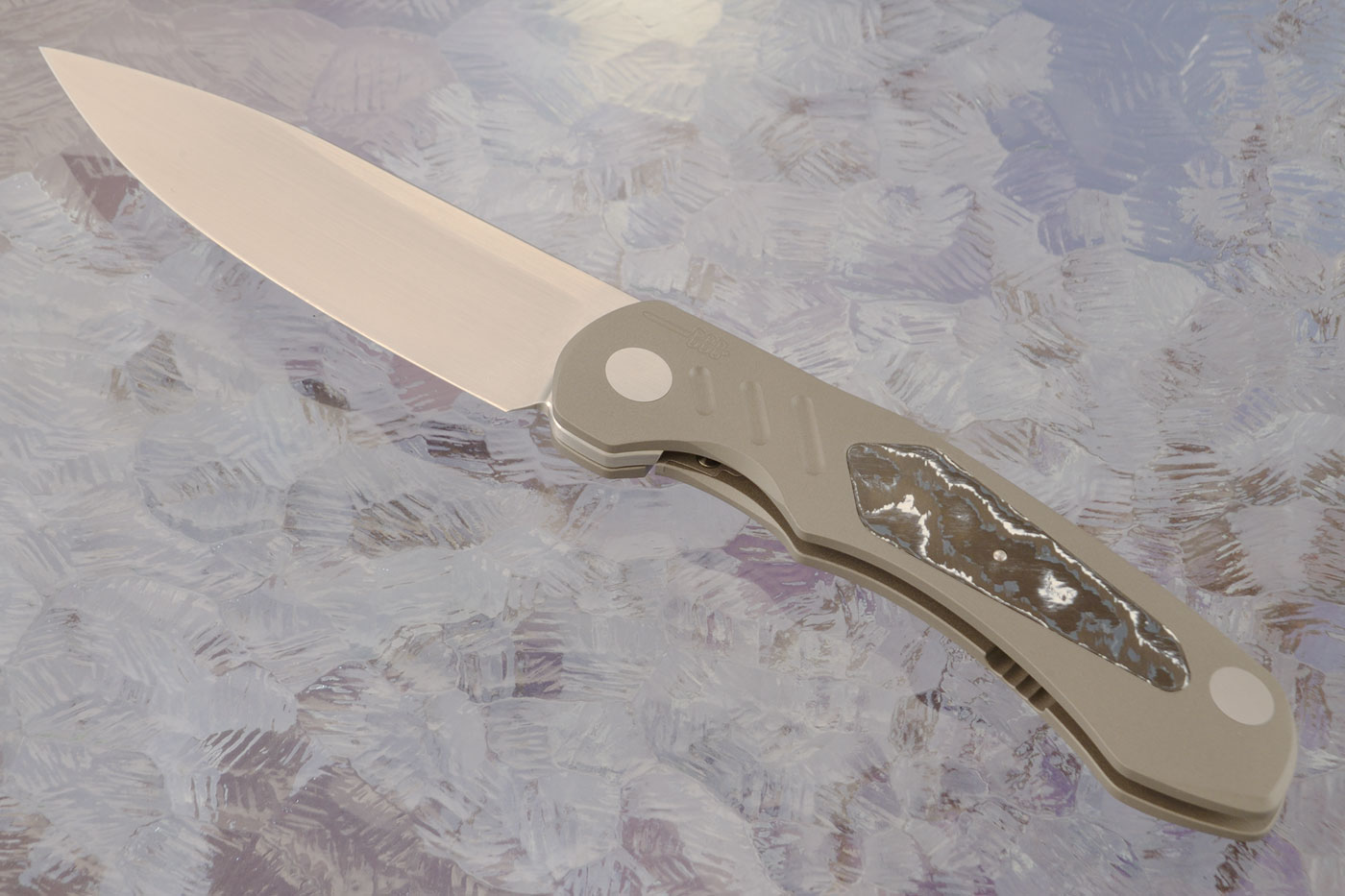Viper DP Front Flipper with White Storm FatCarbon - M390