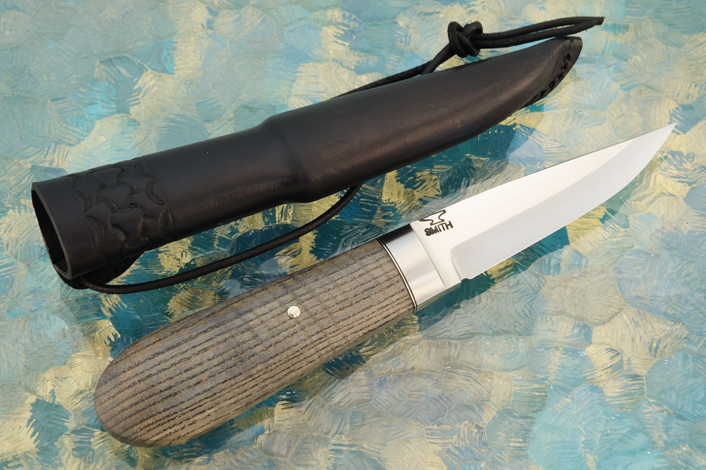 Forged Integral Puukko with Curly Ash