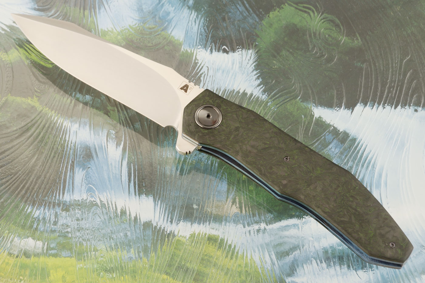 A11 Flipper with Green Dark Matter FatCarbon (Ceramic IKBS) - M390