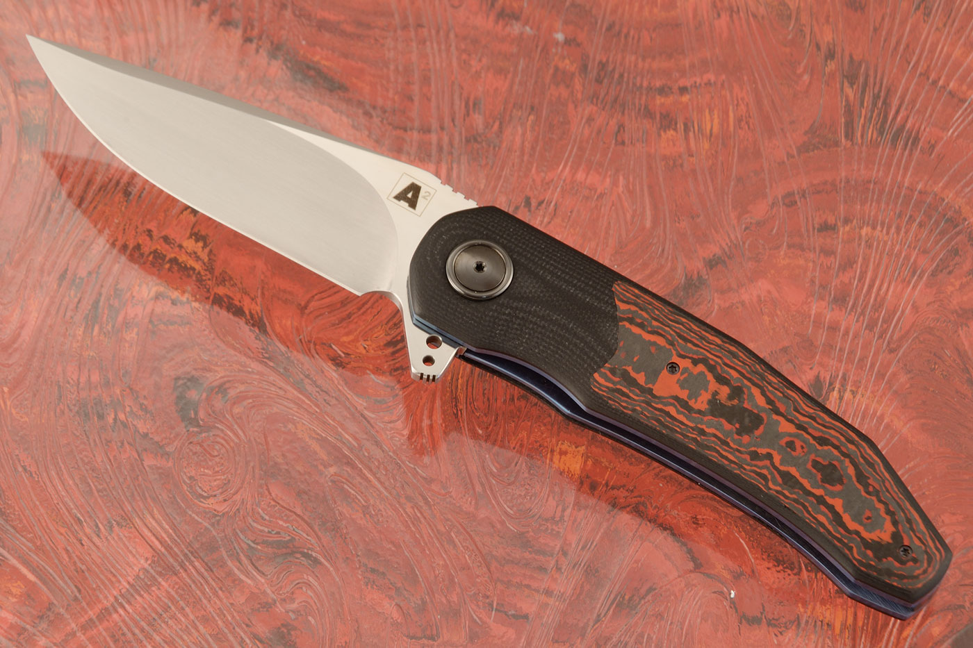 A9 Flipper with Lava Flow FatCarbon (Ceramic IKBS) - M390