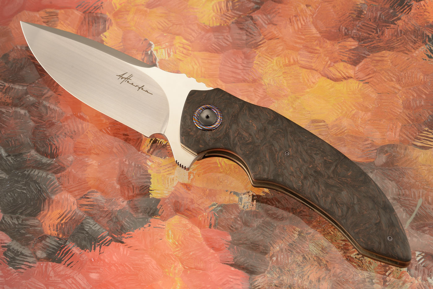 M35 Flipper with Copper Dark Matter FatCarbon (Ceramic IKBS)