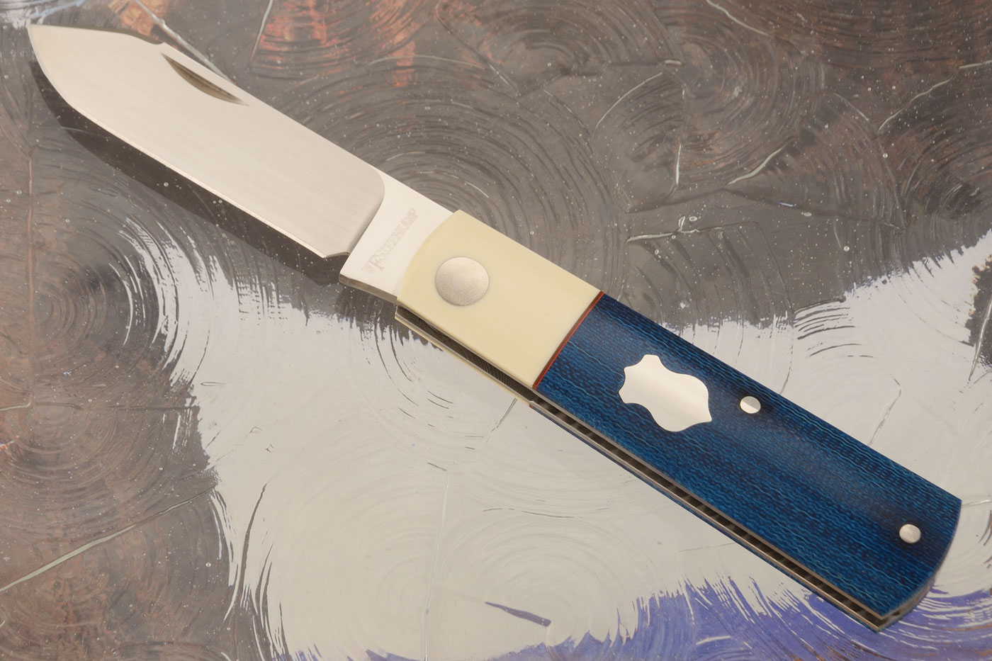 Barlow Slipjoint with Crosscut Micarta and Westinghouse Micarta - M390