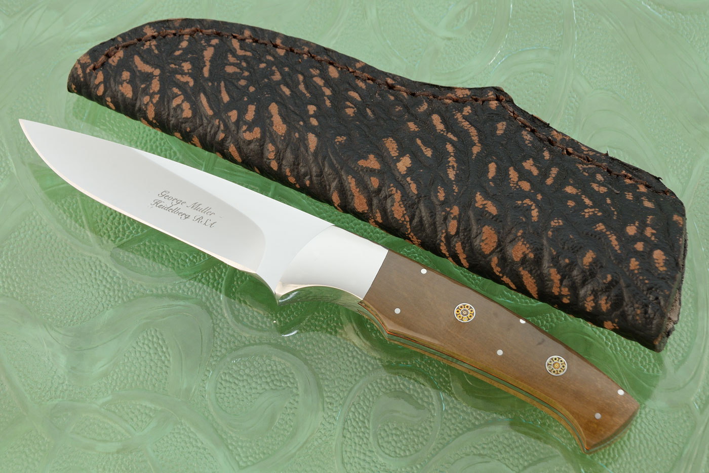 Drop Point Hunter with Mammoth Ivory (FB-50)