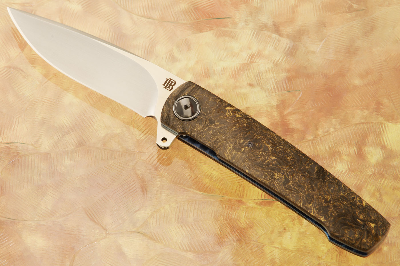 HB07 Flipper with Gold Dark Matter FatCarbon (Ceramic IKBS) - M390