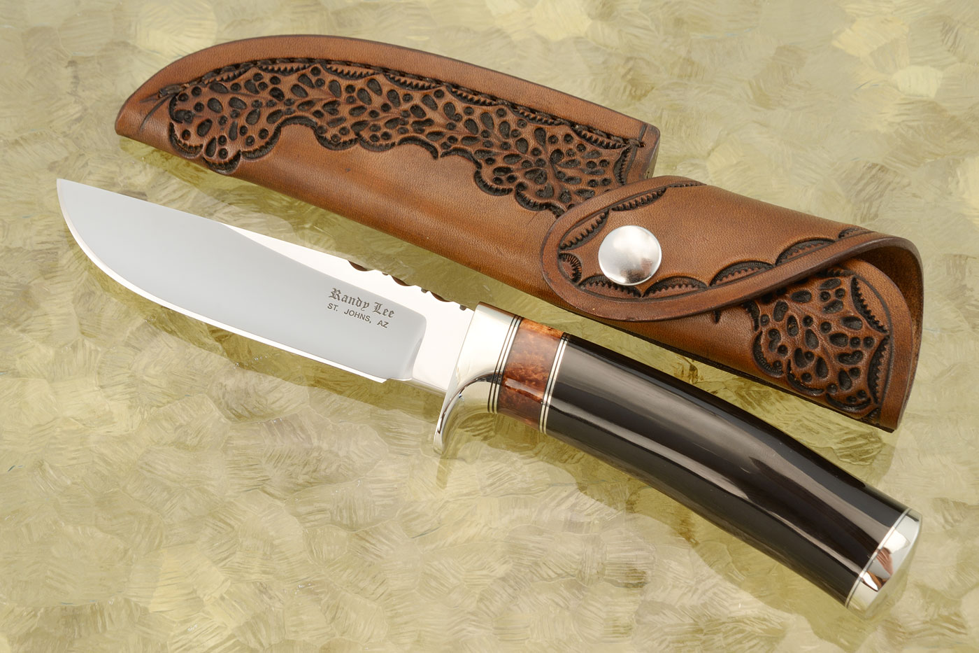 Drop Point Hunter with Buffalo Horn