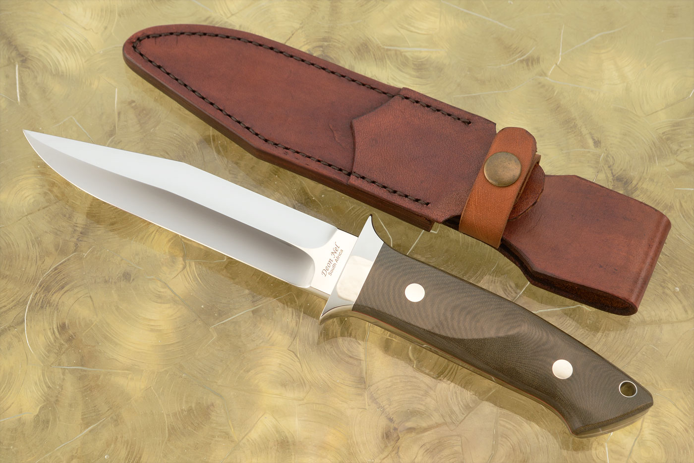 Loveless Style Wilderness with Green Micarta