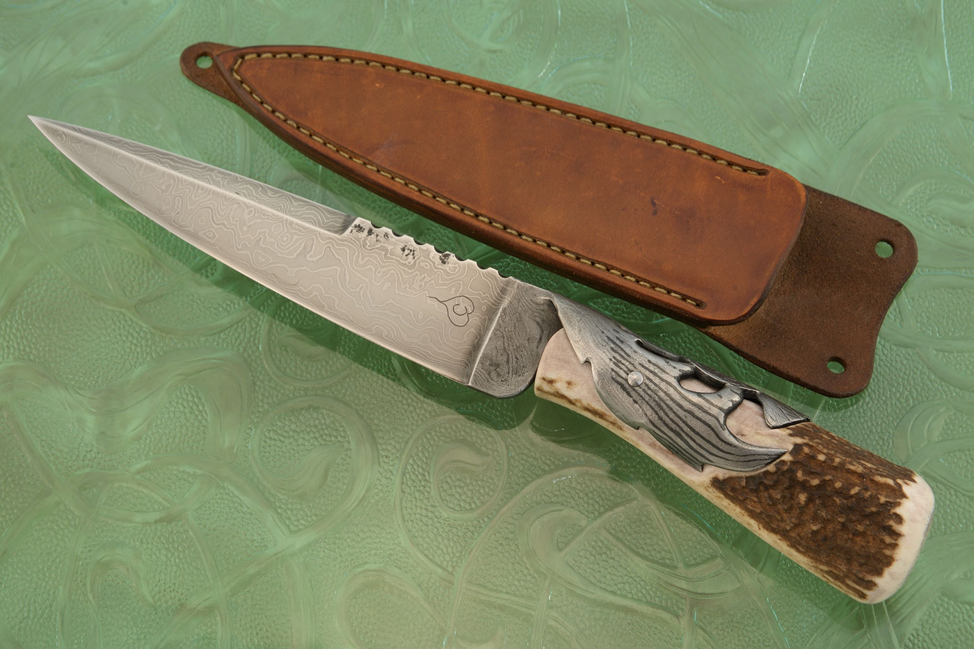 Damascus Thistle Scottish Dirk