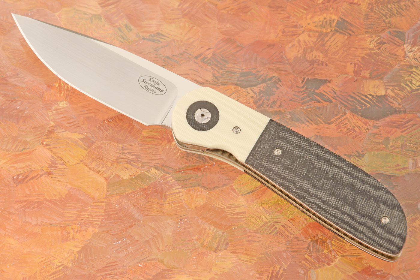 Breeze Front Flipper with Black Micarta and Ivory G-10 (IKBS) - M390