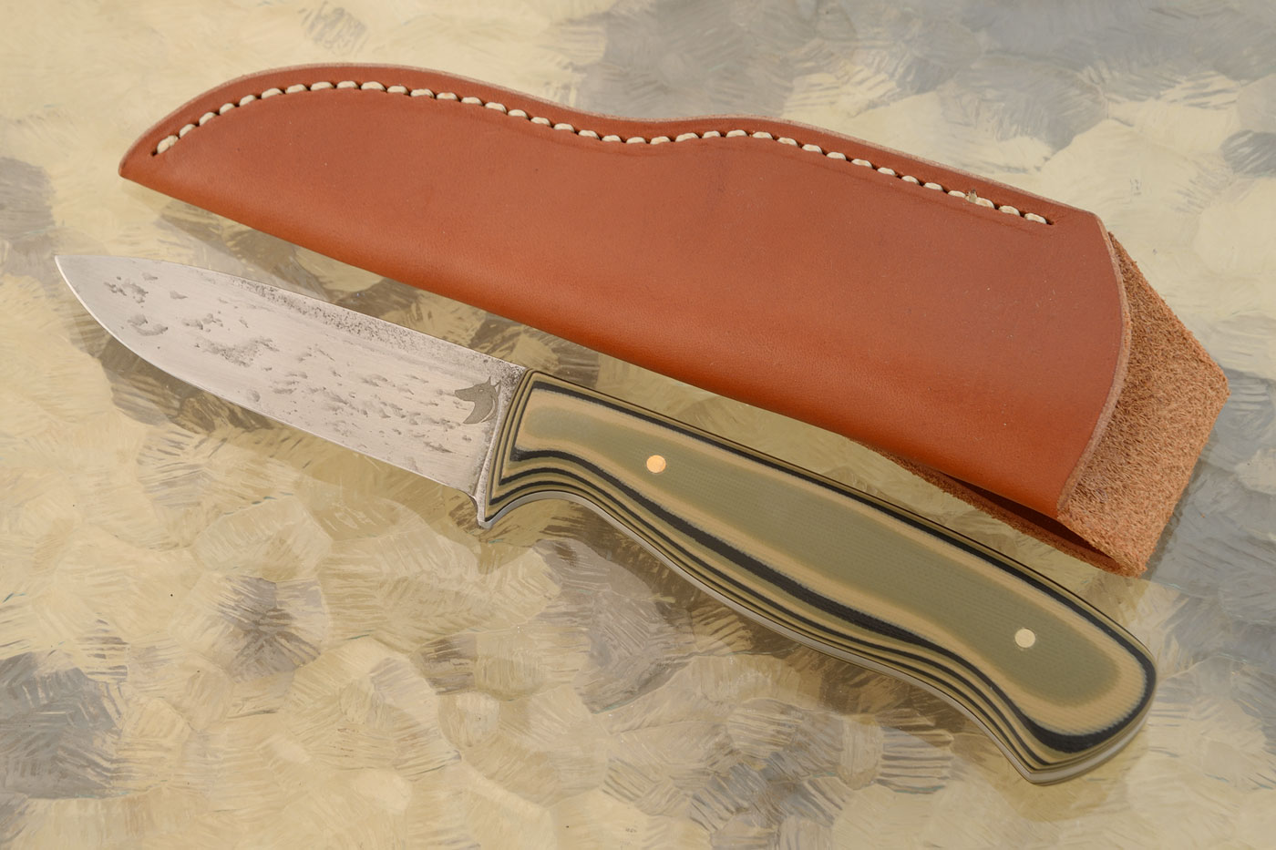 AT1 Belt Knife with Camo G10