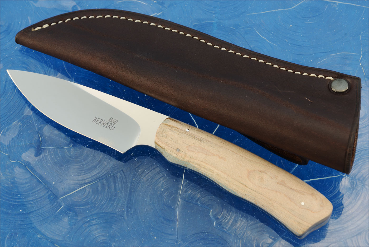 Drop Point Hunter with Dyed Maple