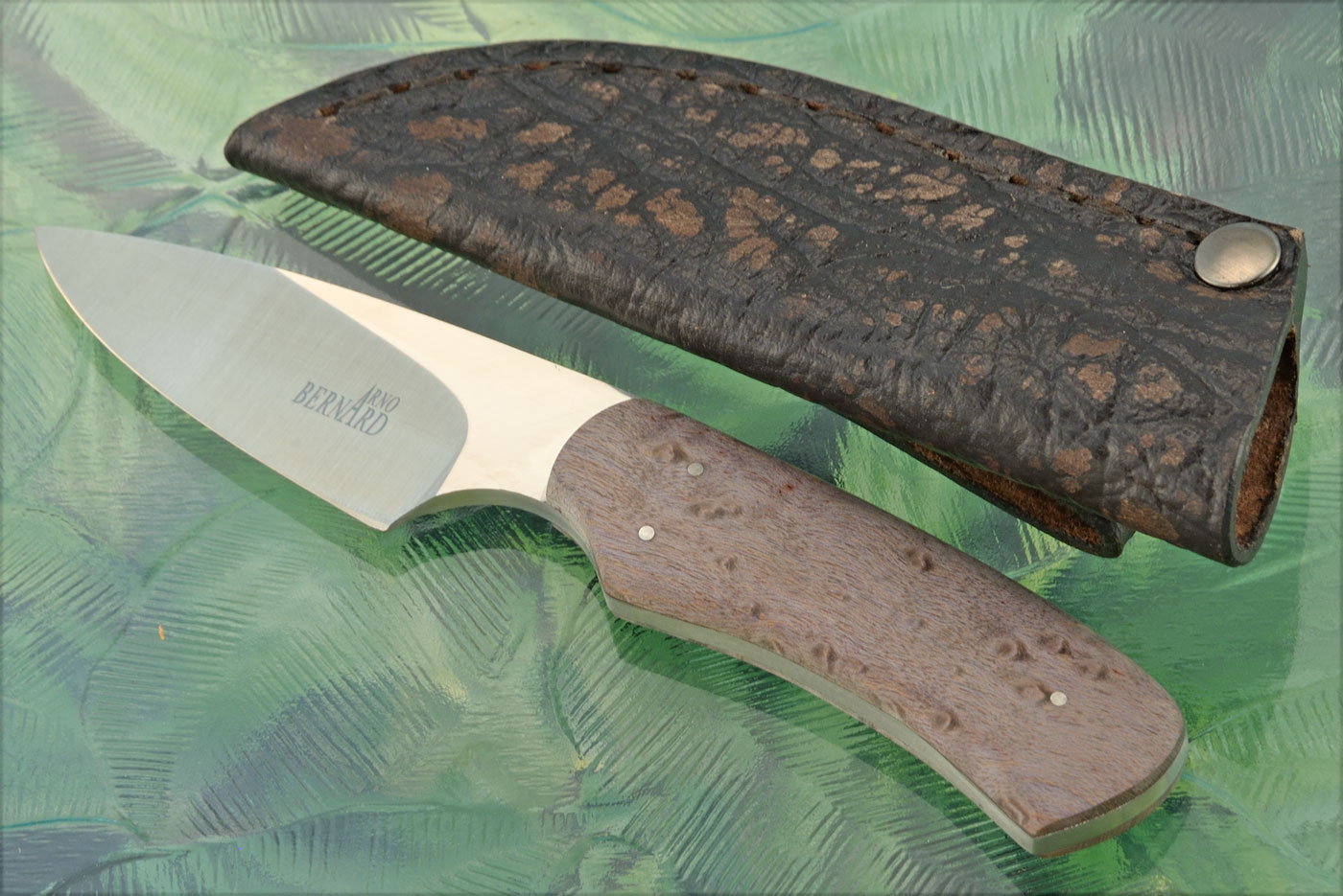 Caping Knife with Birdseye Maple - S35VN