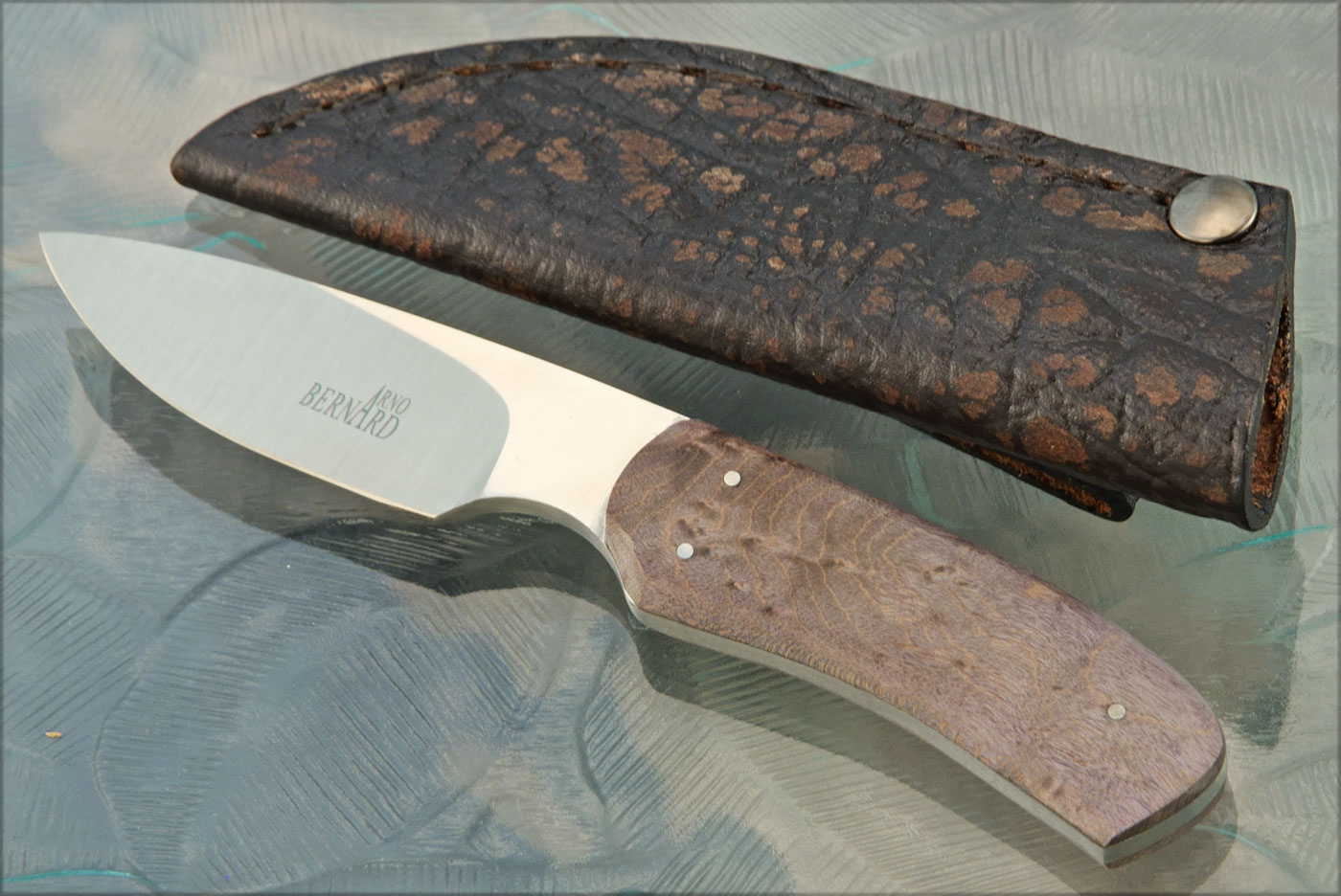 Caping Knife with Birdseye Maple - S35VN