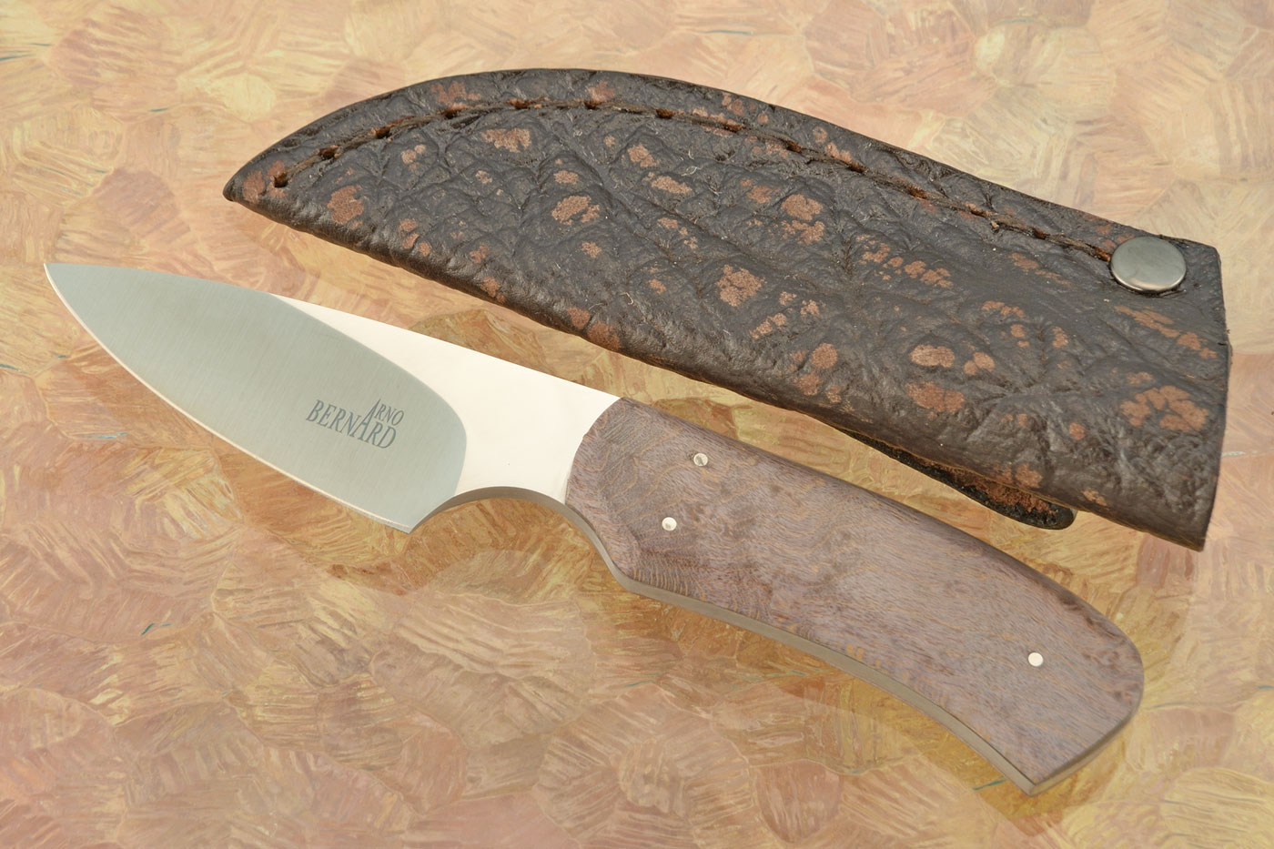 Caping Knife with Birdseye Maple - S35VN