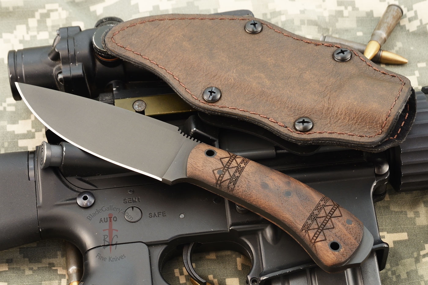 Woodsman with Walnut, Tribal Markings