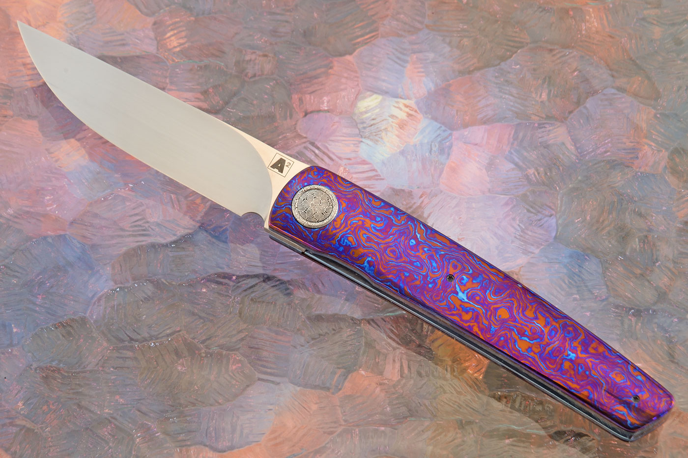 A10 Dress Front Flipper with Timascus (Ceramic IKBS) - M390