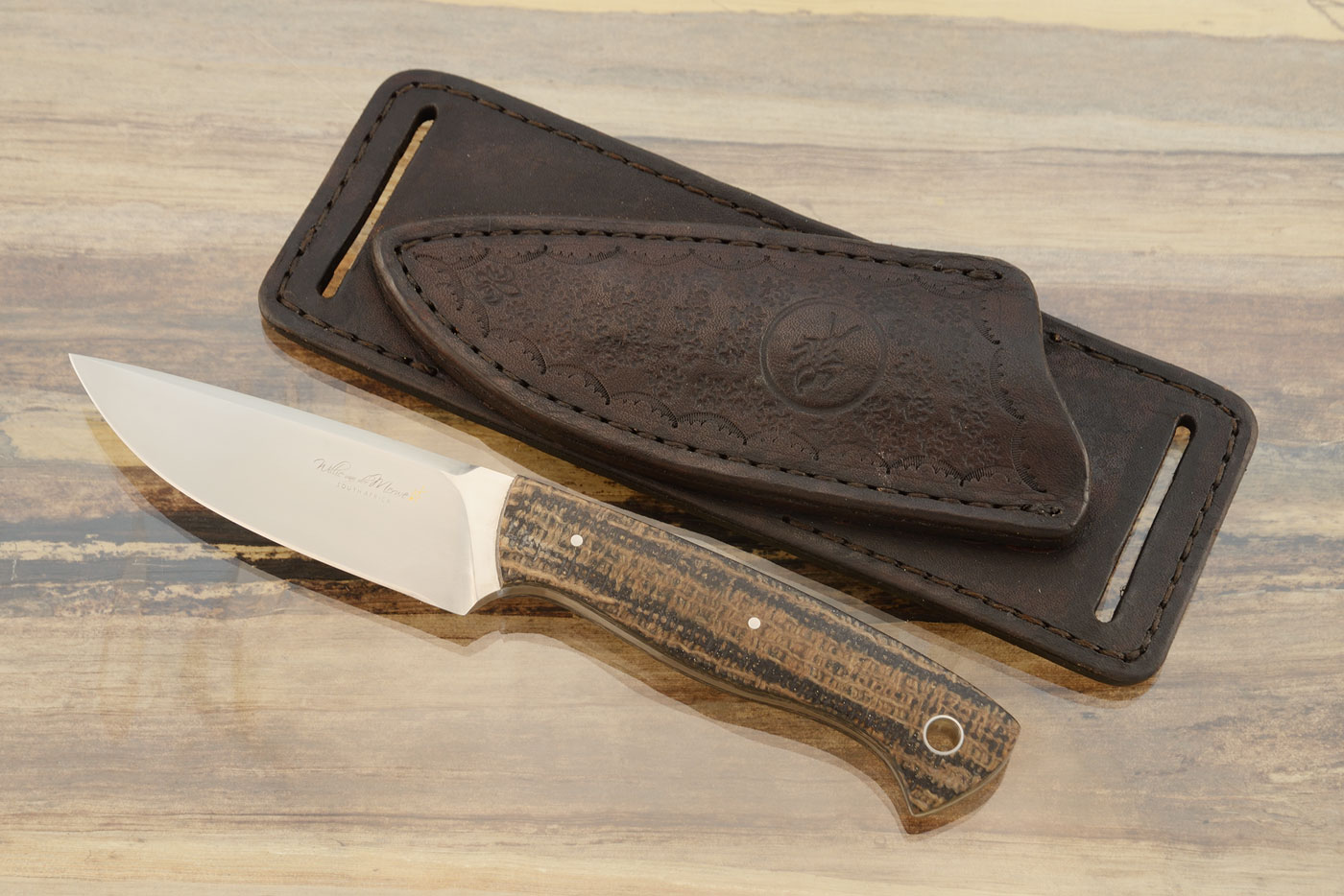 Field Ant Hunter with Burlap Micarta - M390